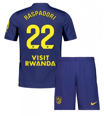 Atletico Madrid Giacomo Raspadori #22 Udebanetrøje Børn 2025-26 Kortærmet (+ Korte bukser)